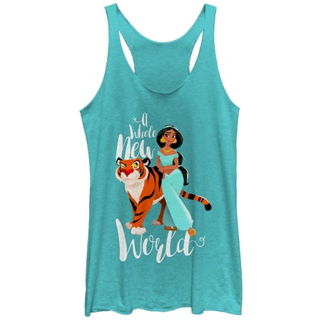 - Aladdin Women's Whole New World Racerback Tank Top