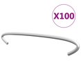 thumbnail image 1 of vidaXL Gabion Hooks 100 pcs Galvanised Steel 15 cm, 1 of 2