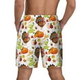 thumbnail image 4 of Balery Thanksgiving Turkey Mens Swim Trunks Swim Shorts for Men Quick Dry Inseam Beach Shorts with Compression Liner Pocket-XX-Large, 4 of 9