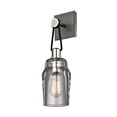 thumbnail image 1 of Troy Lighting Citizen One-Light Wall Sconce Graphite Polished Nickel Indoor, 1 of 7