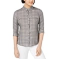 thumbnail image 1 of maison Jules Chemise Boutonnée pour Femmes Wendy, Noir, Moyen, 1 of 1