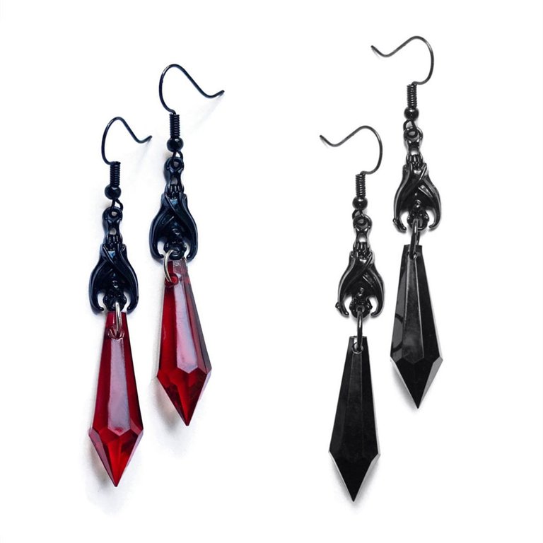 DianaL Boutique Crystal Red Lipstick 3D Earrings - Sparkling Clear Crystals, Gift Boxed Fashion Jewelry For Women, Girls