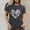 Dark Gray, variant on Graphic Tees for Women Casual Women's T Shirts Short Sleeve Crew Neck Graphic Print Everyday Comfort And Style For Daily Wear Gray M