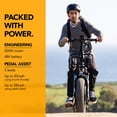 thumbnail image 2 of Buzz Centris 20" Folding Electric Bike, 28 MPH Pedal Assist, Matte Powder Black, Adult, Unisex, 2 of 25