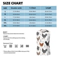 thumbnail image 5 of Goofa Retro Rooster Printed Men's Sleeveless T-Shirt - Athletic Gym Workout Tank Top for Men - Moisture-Wicking, UPF 30+ Quick-Dry Muscle Tee-, 5 of 8