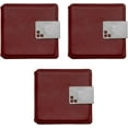 thumbnail image 4 of Set of 3 Square Faux Leather Wrapped Compact Mirror & Photo Holder (Brown), 4 of 4