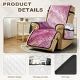 thumbnail image 3 of TSOVTHRID Pink Gold Marble Texture Print Recliner Comfy Sofa Slipcover Sofa Cover Non-Slip Furniture Protector Couch Soft with Elastic Strap, Reclining Cover for Recliner Chair, 3 of 7