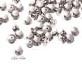 Solid Rivets Application Nicehomfit 100pcs Copper Flat Head Rivets for Belts and Hats Silver ...