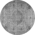 thumbnail image 1 of Ahgly Company Indoor Round Persian Gray Traditional Area Rugs, 4' Round, 1 of 1