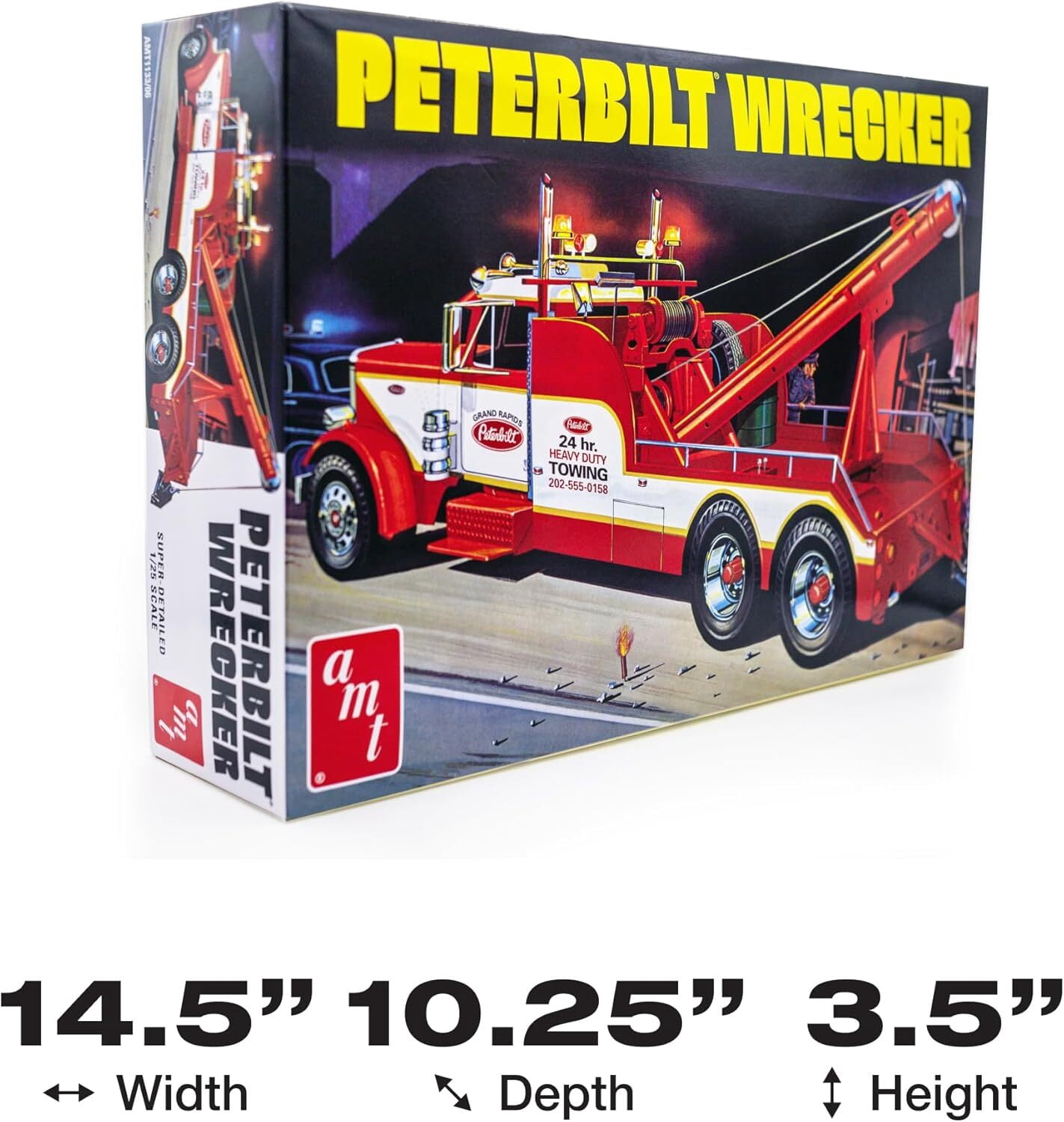 AMT Peterbilt 359 Wrecker 1:25 Scale Model Kit