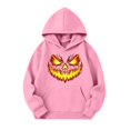 thumbnail image 6 of Grblisyd Girls Hoodies Sweatshirt Casual Sport Clothing for Kids Fashion Pumpkin Face Trendy Hooded Pullover 6-13 Years Old Fall Outfit, 6 of 6