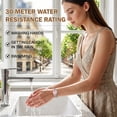 thumbnail image 5 of LIEBIG Small Gold Watches for Women Dainty Analog Ladies Quartz Watch Oval Case Waterproof, 5 of 10
