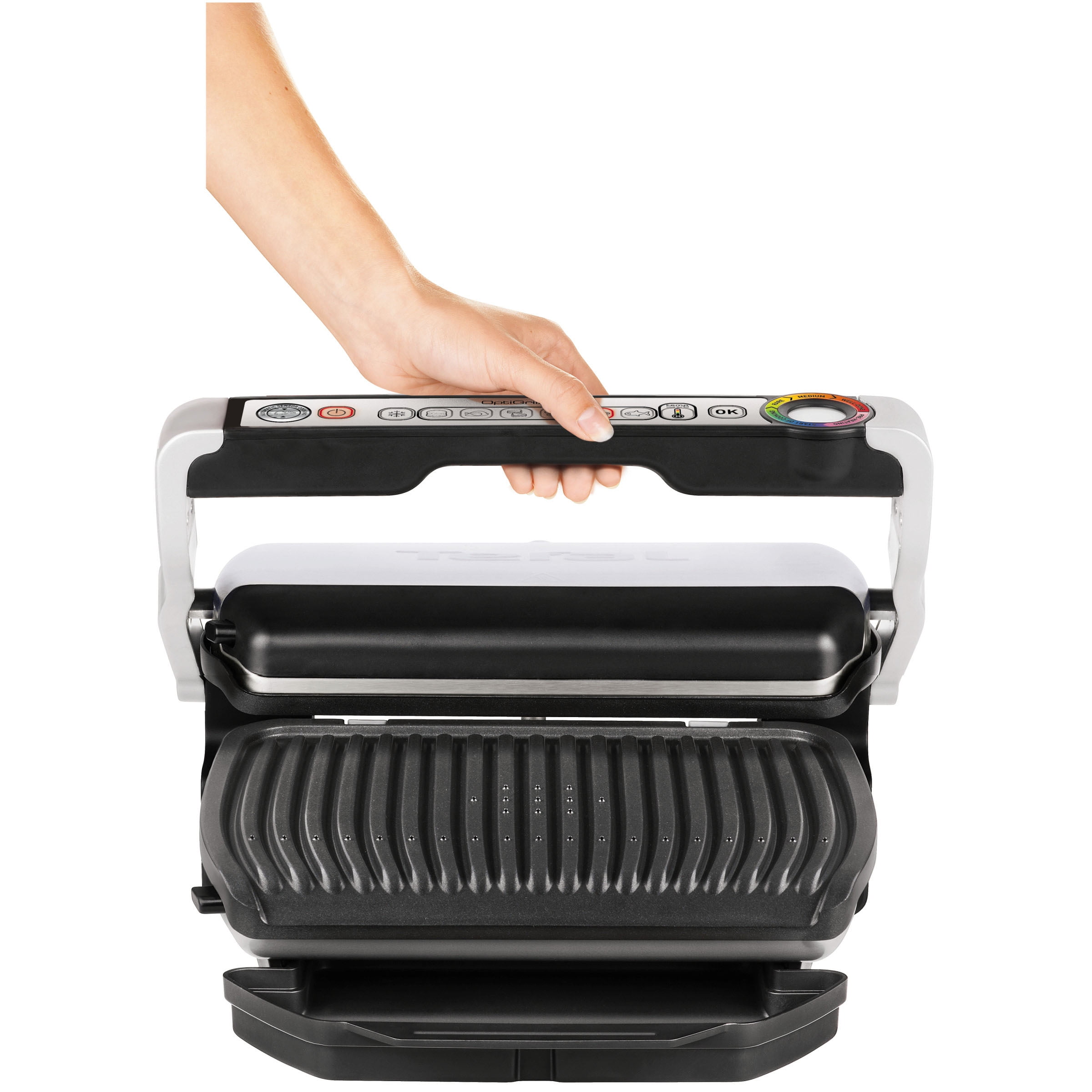 OptiGrill Indoor Electric Grill with Removable, Dishwasher Safe Nonstick Plates, GC712D54 -