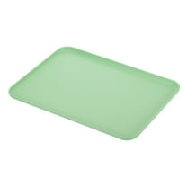 Uxcell 15x11" Fast Food Tray, PP Plastic Reusable Multi-Purpose Non-Slip Serving Tray Green