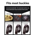 thumbnail image 4 of ‌Catelles Men's Crocodile Pattern Headless Brown Belt - Genuine Leather Automatic Buckle Waistband, Durable Stylish for Business Casual Wear,Gifted by Box&For waist 46in Width 1.38in(3.5cm), 4 of 8