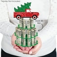 thumbnail image 3 of Big Dot of Happiness Merry Little Christmas Tree - DIY Red Truck Christmas Party Money Holder Gift - Cash Cake, 3 of 7