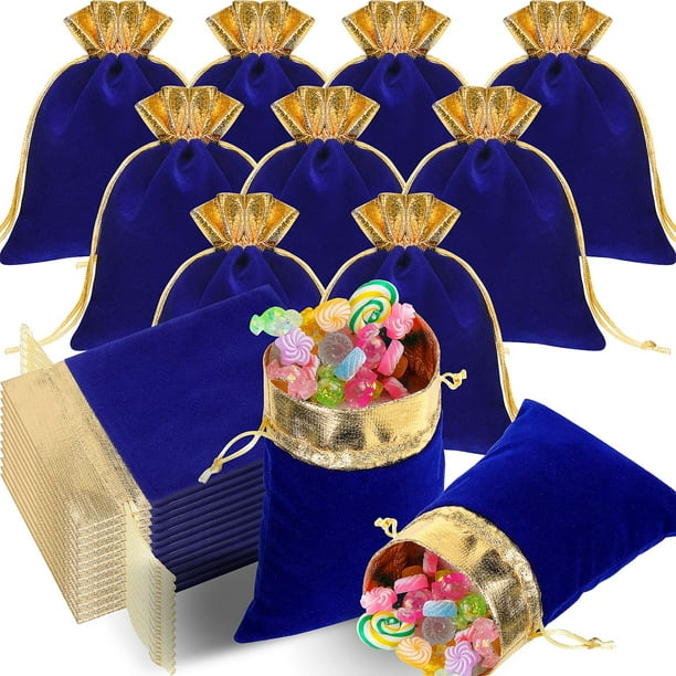 Bolsas de regalo de terciopelo Frienda, 30 unidades, 15 x 12 cm, con cordón