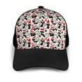 thumbnail image 3 of Yiaed Christmas Cat Print Baseball Cap Dad Hat Polo Style Plain Blank Adjustable Size, 3 of 5