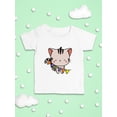 thumbnail image 3 of Cute Kittyboo W Flags. T-Shirt Infant -Image by Shutterstock,  12 Months, 3 of 4