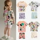 thumbnail image 2 of Conjunto de camiseta y pantalones de 2 piezas para niños y niñas, Sudadera con capucha, pijama con estampado de Minnie Mouse de Disney, ropa de casa informal para niños de 2 a 8 años, otoño, 2 of 5
