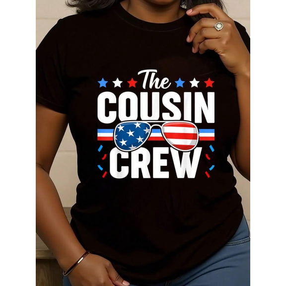 Cousin Crew 4th of July Patriotic American Family Matching T-Shirt