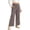 00-Brown246, variant on Girls Linen High Waist Wide Leg Pants Casual Pull On Straight Pants, Sizes 3-14