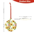 thumbnail image 3 of Gaeub Sunflowers Print Christmas Ornaments for Christmas Tree,Christmas Decor,Christmas Decorative Hanging Pendants,Acrylic Christmas Decorations -Round Shape, 3 of 7