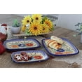 thumbnail image 2 of Blue Rose Polish Pottery Autumn Burst Large Rectangular Serving Platter, 2 of 2