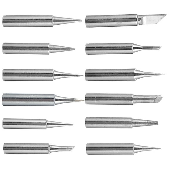 12 Pcs/set Soldering Iron Tip Soldering Station Tool Long Lasting Soldering Tip Replacement Welding Tips Solder Tip