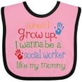 thumbnail image 3 of Inktastic Social Worker Like Mommy Boys or Girls Baby Bib, 3 of 4