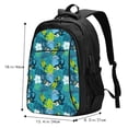 thumbnail image 5 of Balery Shark And Leaves Print USB Charging Backpack for Men and Women - Water-Resistant, Anti-Theft Laptop Backpack with USB Port for Travel, Work, School, and College, 5 of 7