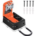thumbnail image 3 of Key Lock Box, 4 Digit Combination Key Storage Lock Box with Resettable Code, Portable Key Safe Box for Door Knob, Realtors, Contractors-Orange, 3 of 7
