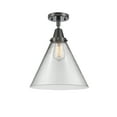 thumbnail image 3 of Innovations Lighting 447-1C-16-12-L Cone Semi-Flush Cone 12" Wide Semi-Flush Ceiling, 3 of 5