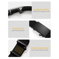 thumbnail image 5 of DHM Men Nylon Canvas Automatic Ratchet Belt with Metal Buckle Black, 5 of 6