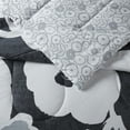 thumbnail image 3 of Mainstays All in One Reversible Comforter and Sheet set- 11 Piece, Queen, Black and White Floral, 3 of 9