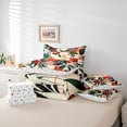 thumbnail image 6 of Manfei Red Cherry Twin Bedding Sets 7-Piece for Kids Children,Tropical Flower Fruit Bedding Comforter Set Microfiber,Geometric Plaid Breathable Sheet Sets,Ultra Soft Home Decor,Reversible, 6 of 8