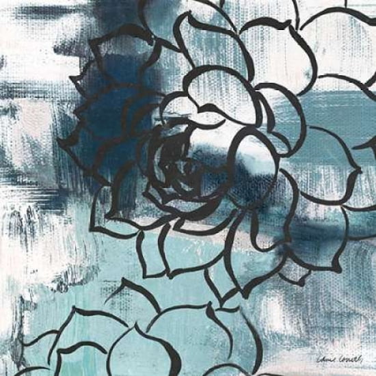 Cool Vision Floral II Canvas Art - Lanie Loreth(24X24)