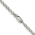 thumbnail image 3 of Sterling Silver 2.8mm Open Elongated Link Chain (20 X 2.8) Made In India qll080-20, 3 of 5