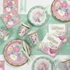 Floral Tea Party Birthday Party Supplies Kit for 8 Guests