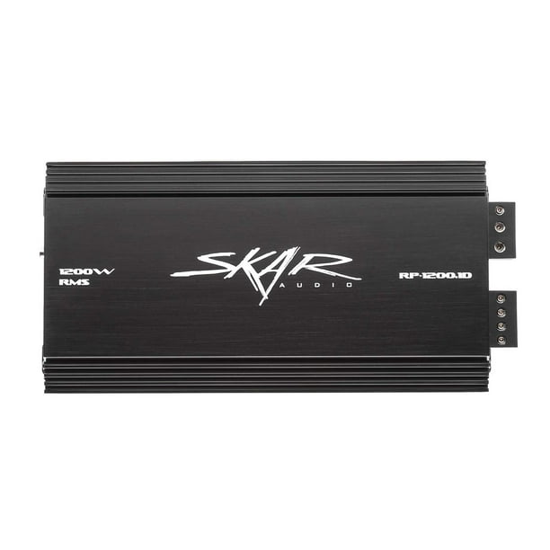 Amplificador Monoblock Skar Audio RP-1200.1D Negro con Mando a Distancia para Subwoofer 1200 W