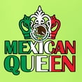 thumbnail image 5 of Wild Bobby Mexican Queen Latin Pride Unisex Graphic Hoodie Sweatshirt, Safety Green, 3X-Large, 5 of 5