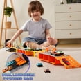 thumbnail image 6 of Joyfy 60" Extra Long Race Track Semi Carrier Truck for Kids, 29-in-1 12 Die-Cast Metal Car Toy Play Vehicle with Lights & Sounds, Great Christmas Birthday Gift for Boy 2+, 6 of 10