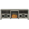 thumbnail image 1 of Walker Edison Abilene Meuble TV avec Cheminée Style Ferme Rustique 70 Pouces - Gris Lavé, 1 of 2
