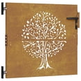 thumbnail image 2 of vidaXL Garden Gate 33.5"x29.5" Corten Steel Tree Design, 2 of 3
