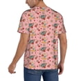 thumbnail image 2 of KLL Retro 70s 60s Hippie Flower for Men's Baseball Shirts,Short Sleeve Casual Shirts Button Down Shirt for Men Beach Summer Wedding Shirt-Medium, 2 of 7
