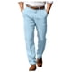 thumbnail image 1 of Pantalones de playa de verano para hombre: pierna recta, tejido transpirable, bolsillos delanteros. Pantalones formales/casuales para todas las ocasiones., 1 of 8
