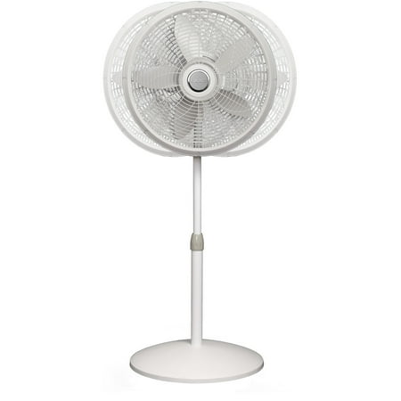 Lasko Elegance and Performance 18" 3-Speed Oscillating Pedestal Fan, White, 1820
