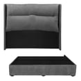 thumbnail image 1 of Recámara King Size Becca Gris Shadow con Cabecera + Box Base Cama, 1 of 8