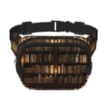 thumbnail image 1 of Balery Bookshelves Mochila Cinturón para Mujeres y Hombres, Bolsa de Cintura Impermeable de Doble Capa con Correa, 1 of 9