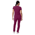 thumbnail image 2 of Adar Addition Go-Higher Scrub Set For Women - Notched V-Neck Scrub Top & Skinny Cargo Scrub Pants, 2 of 7
